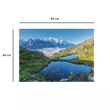 Puzzle N 1500 p - Lacs des Chéserys, Massif du Mont-Blanc Puzzle Nathan;Puzzle adulte - Image 6 - Ravensburger