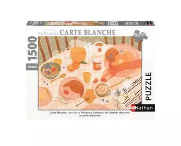 Puzzle N 1500 p - Le petit-déjeuner / Florence Sabatier (Collection Carte blanche) Puzzle Nathan;Puzzle adulte - Image 1 - Ravensburger