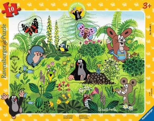Nathan Puzzle „Im Garten“ – 60 Teile, Suche-und-Finde-Motiv, Mit Poster, Für Kinder Ab 4 Jahren, FSC-zertifiziert