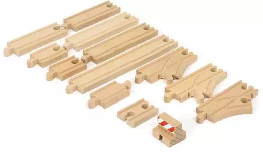 BRIO Schienen Starter Pack B | Eisenbahnschienen & -straßen | BRIO